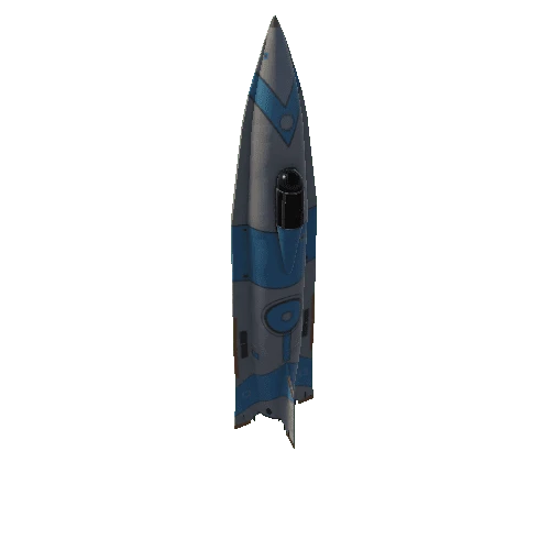 A9 Rocket Drone Painted Blue